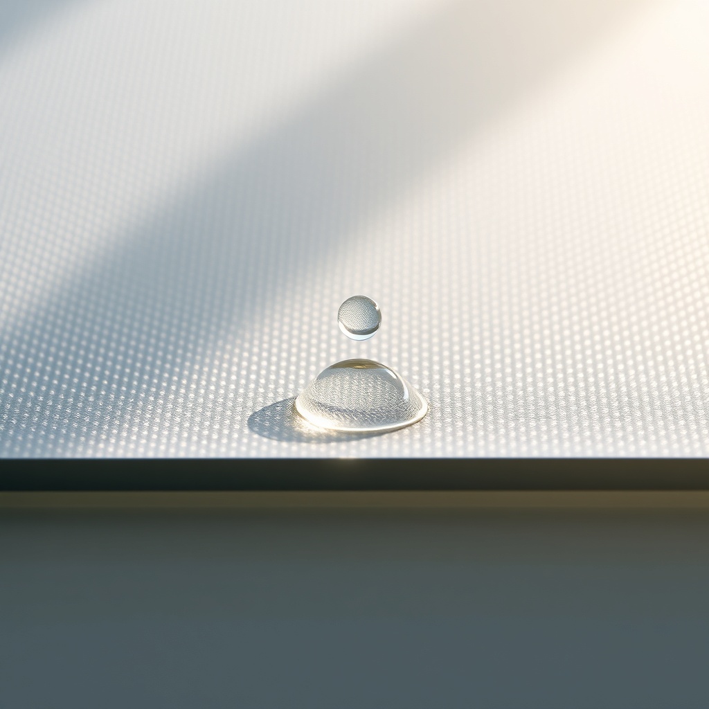 A clean photorealistic photo of a SolarPoolPro absorber panel cross-section under bright s